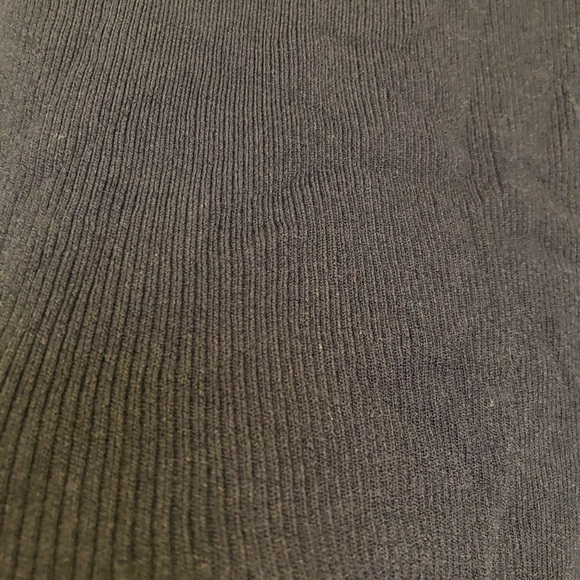 Ribbed Navy Stretch Top - Picture 3 of 4